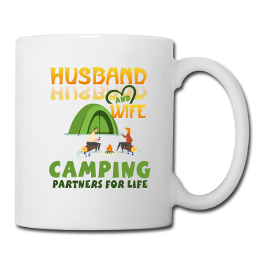 Geschenk für Ehemann Tasse - Ehemann und Frau Campingpartner für das Leben