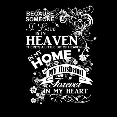 Motiv Ehemann im Himmel für immer in meinem Herzen