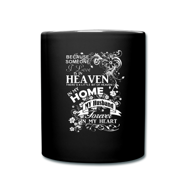 Geschenk für Ehemann Tasse - Ehemann im Himmel für immer in meinem Herzen