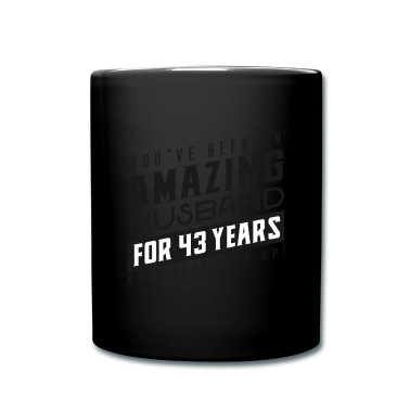 Geschenk für Ehemann Tasse - Sie sind seit 43 Jahren ein erstaunlicher Ehemann