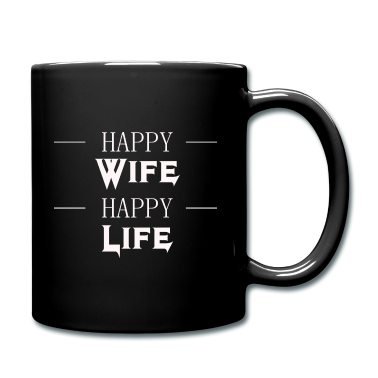 Geschenk für Ehemann Tasse - Happy Wife Happy Life - Geschenk für Ehemänner
