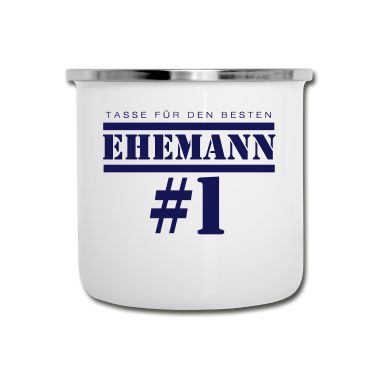 Geschenk für Ehemann Emaille Tasse - Tasse für Ehemann Geschenk Geburtstag Weihnachten