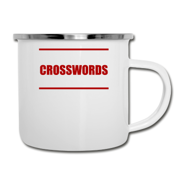 Geschenk für Ehemann Emaille Tasse - Kreuzworträtsel lustiges Geschenk für Ehemann