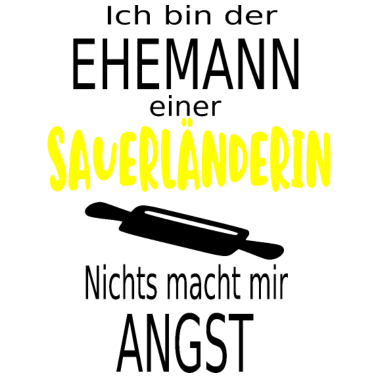 Motiv Geschenk für Ehemänner einer Sauerländerin