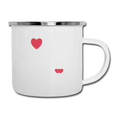 Geschenk für Ehemann Emaille Tasse - ICH LIEBE MEINEN EHEMANN FÜR IMMER!