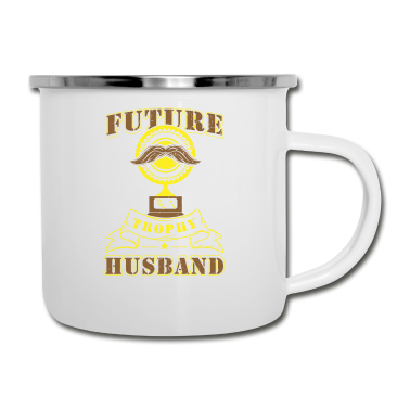 Geschenk für Ehemann Emaille Tasse - Lustiges Trophäe Pokal für Ehemann Geschenke Shirt