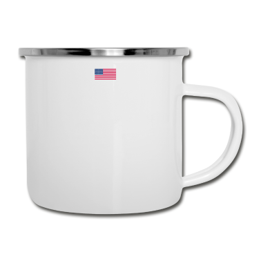 Geschenk für Ehemann Emaille Tasse - Der Ehemann meiner Freundin kämpft für Ihre Freiheit