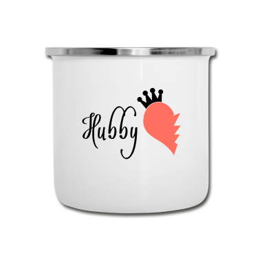Geschenk für Ehemann Emaille Tasse - Ehemann - Hubby