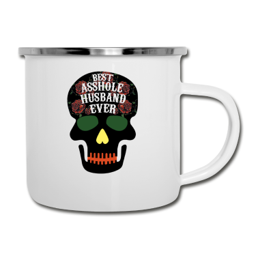 Geschenk für Ehemann Emaille Tasse - Bester Ehemann