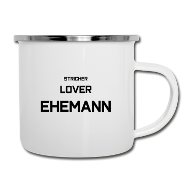 Geschenk für Ehemann Emaille Tasse - lover ehemann