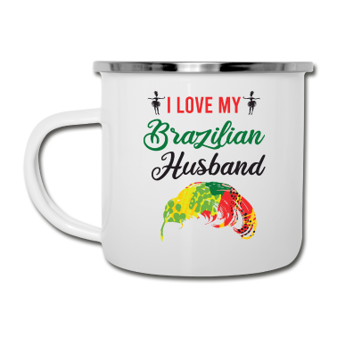 Geschenk für Ehemann Emaille Tasse - Brasilien Ehemann