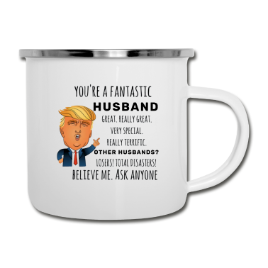 Geschenk für Ehemann Emaille Tasse - Ehemann Bestes Geschenk