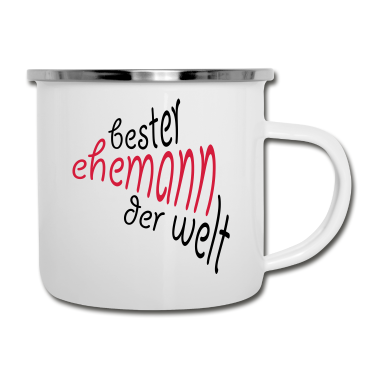 Geschenk für Ehemann Emaille Tasse - Geschenk für den besten Ehemann der Welt