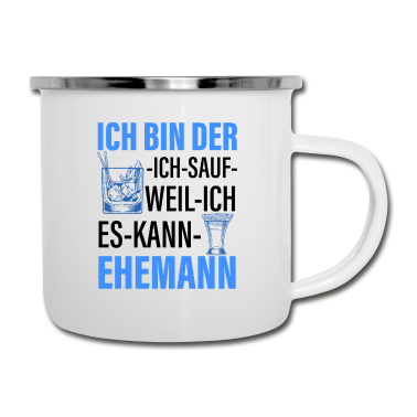 Geschenk für Ehemann Emaille Tasse - Party - Ehemann Trinken