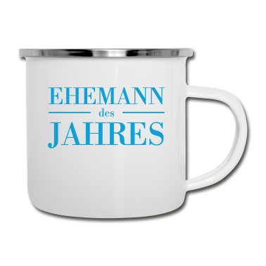 Geschenk für Ehemann Emaille Tasse - Ehemann, Geschenk, Geschenkidee