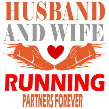 Motiv Ehemann und Ehefrau laufen Partner für immer