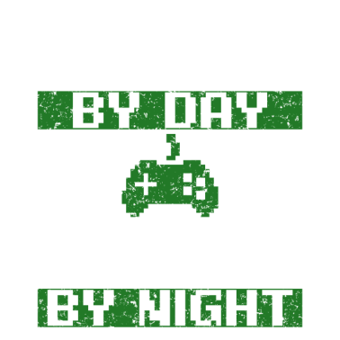 Motiv Papa bei Tag Spieler bei Nacht Lustiges Geschenk für Ehemann L.