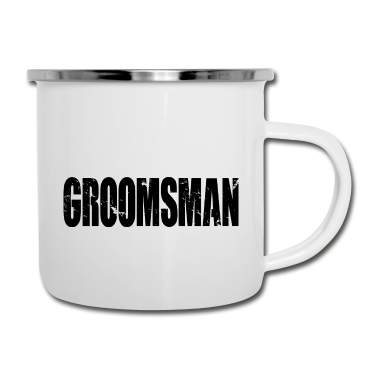 Geschenk für Ehemann Emaille Tasse - Trauzeuge - Zukunft Ehemann Geschenk für Männer