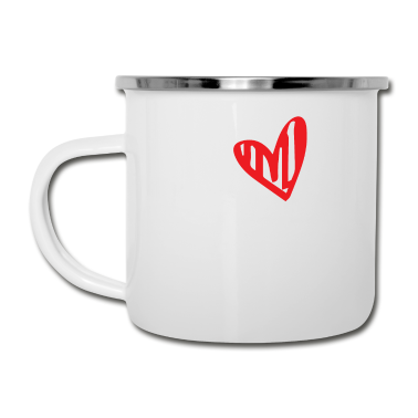 Geschenk für Ehemann Emaille Tasse - Ich liebe meinen verrückten Ehemann Valentines für Liebhaber