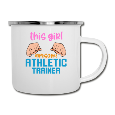 Geschenk für Ehemann Emaille Tasse - Atheletiktrainer Ehemann