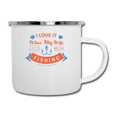 Geschenk für Ehemann Emaille Tasse - Lustige Ehepartner Sprüche Ehemann Husband Wife