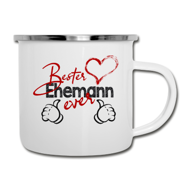 Geschenk für Ehemann Emaille Tasse - Bester Ehemann Ever