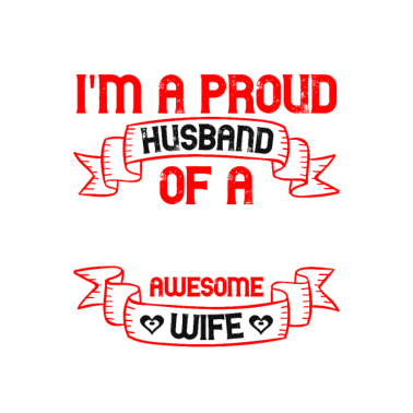 Motiv PROUD Husband - stolzer Ehemann - für Paare Teil 2