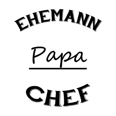 Motiv Ehemann Papa Chef T-Shirt bester Ehemann, Papa