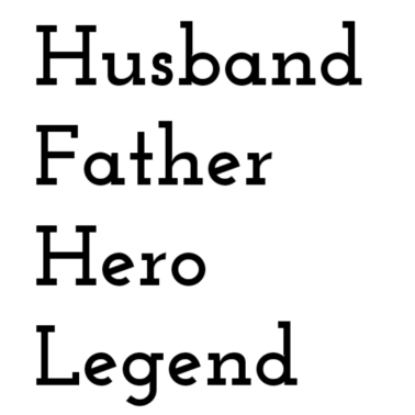 Motiv Ehemann, Vater, Held, Legende