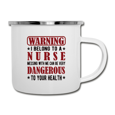 Geschenk für Ehemann Emaille Tasse - Krankenschwester Ehemann Mann Von Krankenpflegerin