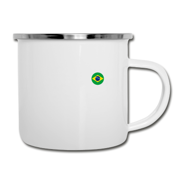 Geschenk für Ehemann Emaille Tasse - Ehemann Brasilien Great Again