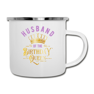 Geschenk für Ehemann Emaille Tasse - Geburtstag, Geburtstag Ehemann der, Ehefrau des,