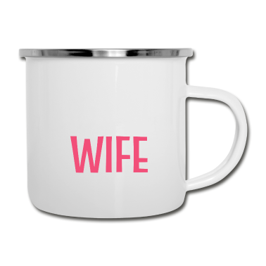 Geschenk für Ehemann Emaille Tasse - Lieblingsfrau Witziger Ehemann Geschenk
