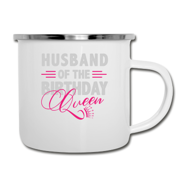 Geschenk für Ehemann Emaille Tasse - Geburtstag, Geburtstag Geburtstagskönig, Ehemann