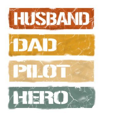 Motiv Ehemann, Vater, Pilot, Held - Geschenk für Piloten