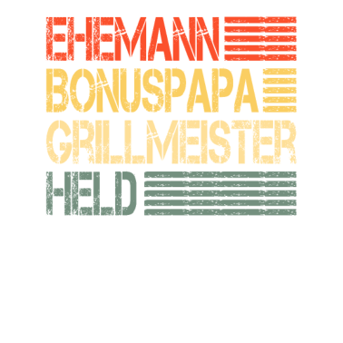 Motiv Ehemann Bonuspapa Grillmeister Held