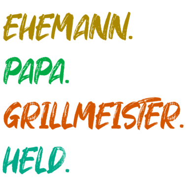 Motiv Ehemann Papa Grillmeister Held