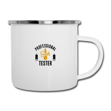 Geschenk für Ehemann Emaille Tasse - Lustiges Biertrinker Zitat für Bierliebhaber