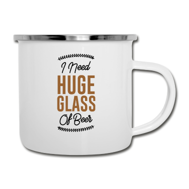 Geschenk für Ehemann Emaille Tasse - Lustiges Biertrinker Zitat für Bierliebhaber