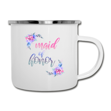 Geschenk für Ehemann Emaille Tasse - Braut Ehemann Blumen Geschenk