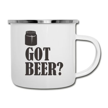 Geschenk für Ehemann Emaille Tasse - Lustiges Biertrinker Zitat für Bierliebhaber