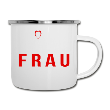 Geschenk für Ehemann Emaille Tasse - Ich Liebe meine wundervolle Frau Geschenk Ehemann