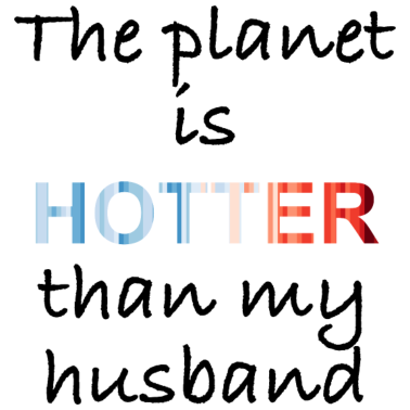 Motiv Der Planet ist heißer als mein Ehemann