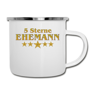 Geschenk für Ehemann Emaille Tasse - Vom Grafik Designer--- Ehemann