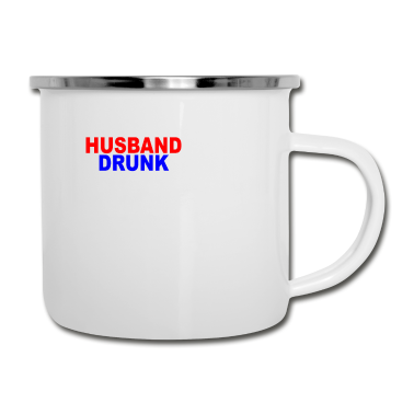 Geschenk für Ehemann Emaille Tasse - Ehemann um betrunken zu sein | Husband to Be Drunk