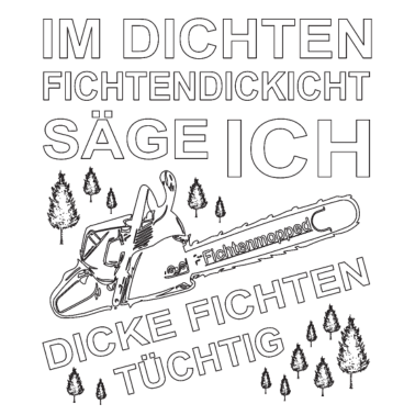 Motiv Für Holzfäller im Wald mit Fichtenmopped