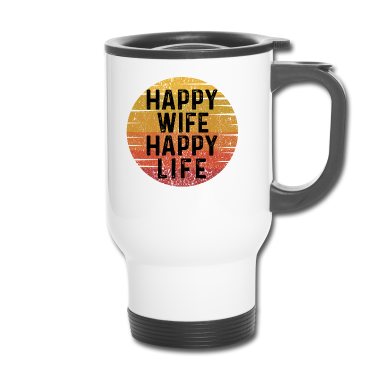 Geschenk für Ehemann Thermobecher - Geschenk Für Gute Ehemänner Vintage Happy Life Hap