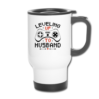 Geschenk für Ehemann Thermobecher - Aufstieg zum Ehemann Engagement Videospielliebhaber