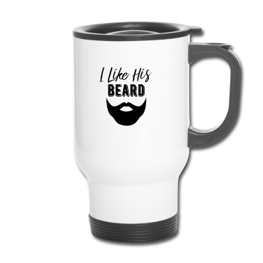 Geschenk für Ehemann Thermobecher - Ich mag seinen Bartentwurf, bärtiges Geschenk des Ehemanns