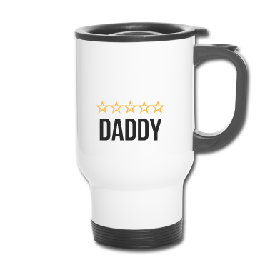 Geschenk für Ehemann Thermobecher - Weltbester Ehemann und Fünf-Sterne-Papa